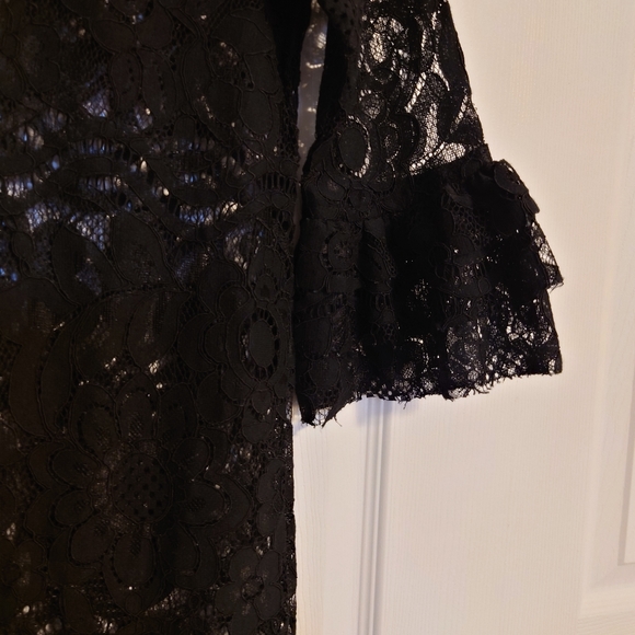 Elli White, Black lace unlined dress size small - Picture 3 of 3